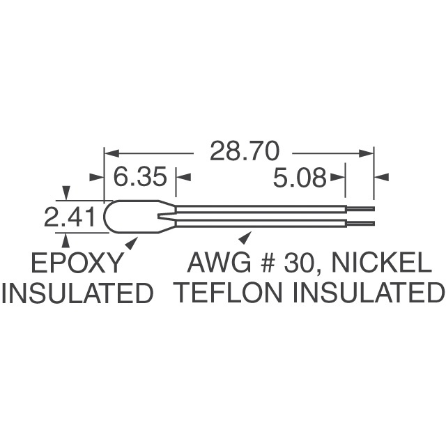 RL0503-5820-97-MS Amphenol Thermometrics  Capteurs de température - Thermistances CTN